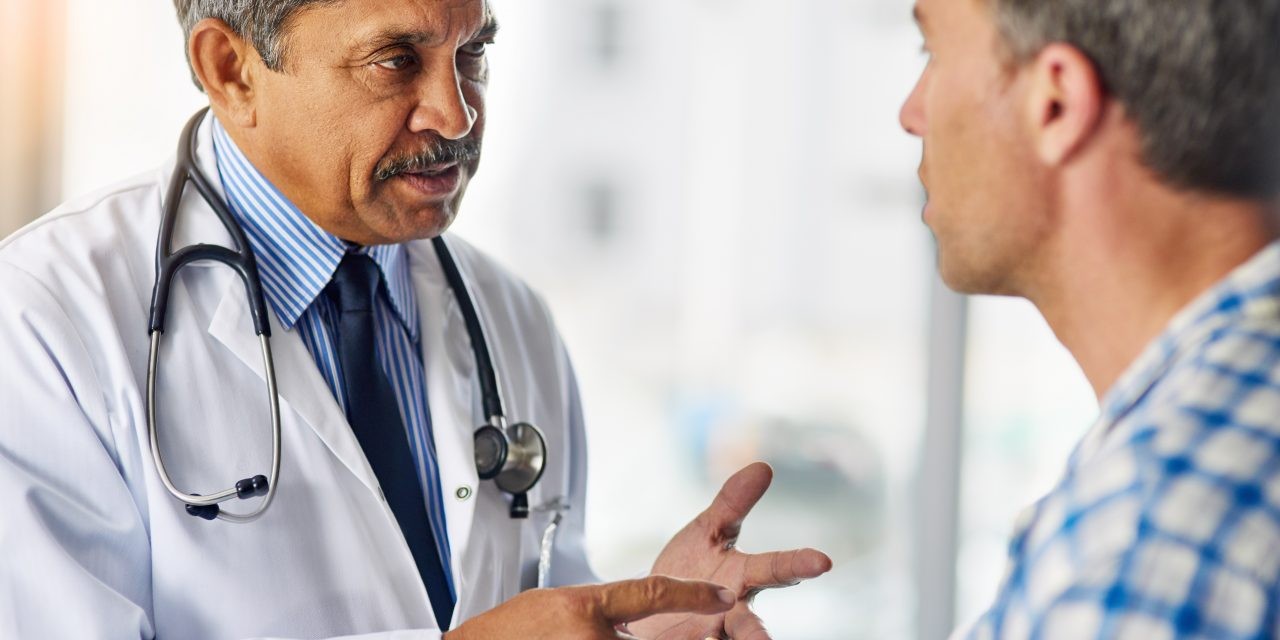 Provider talking to a patient